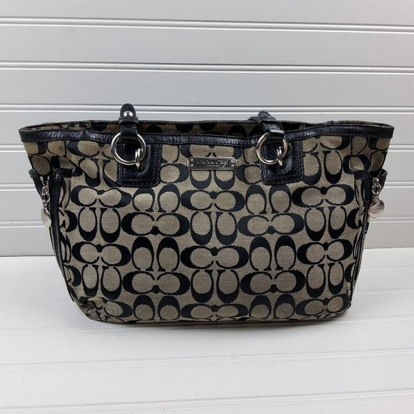 Coach Bags Coach Signature F9249 Side Zippers Gallery Tote Shoulder